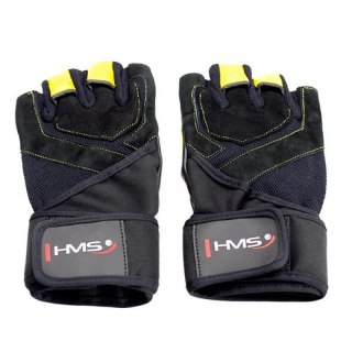 Rękawice na siłownię Black/Yellow HMS RST01 r.S