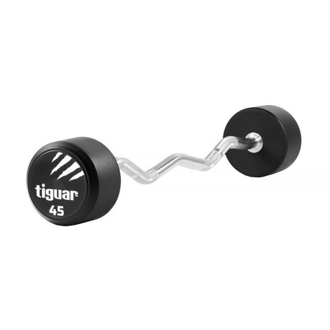 Barbell łamany tiguar PU 45 kg TI-WLBPU045