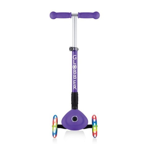 Hulajnoga 3-kołowa Globber Foldable Lights Violet Jr 437-103