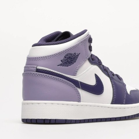 Buty NIKE Jordan 1 MID - Fioletowo-Białe - White Sky J Purple