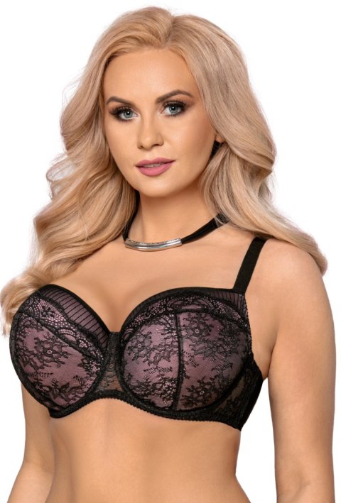 Biustonosz push up Biustonosz Usztywniany Model VB-401 Pink/Black - Vena