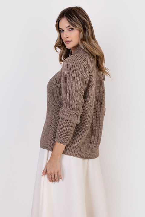 Sweter Kardigan Model SWE120 Mocca - MKM