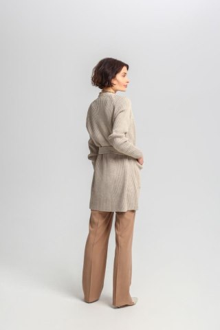 Sweter Kardigan Model SWE334 Beige - MKM