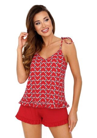 Piżama Damska Model Love 1/2 Red - Donna