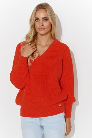 Sweter Damski Model S140 Orange - Makadamia