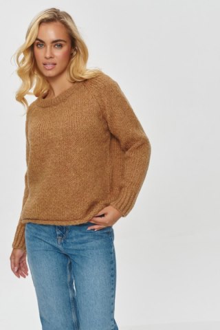 Sweter Damski Model S150 Camel - Makadamia