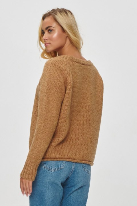 Sweter Damski Model S150 Camel - Makadamia