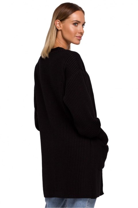 Sweter Kardigan Model MOE538 Black - Moe