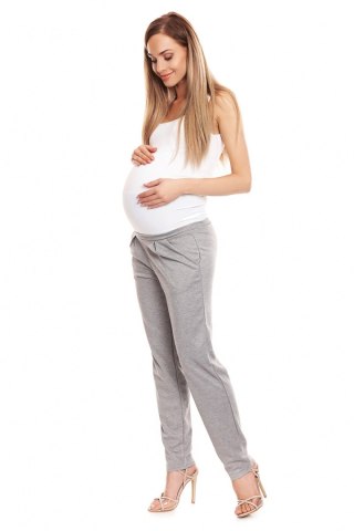 Spodnie Ciążowe Model 0134 Grey - PeeKaBoo