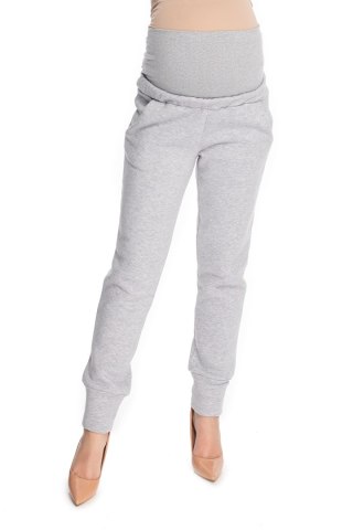 Spodnie Ciążowe Model 0173 Grey - PeeKaBoo