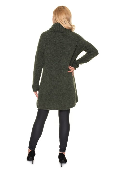 Sweter Ciążowy Model 30078 Khaki - PeeKaBoo