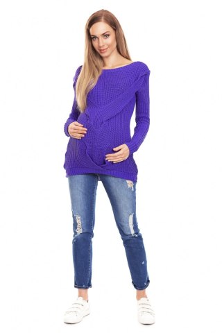 Sweter Ciążowy Model 40029 Violet - PeeKaBoo