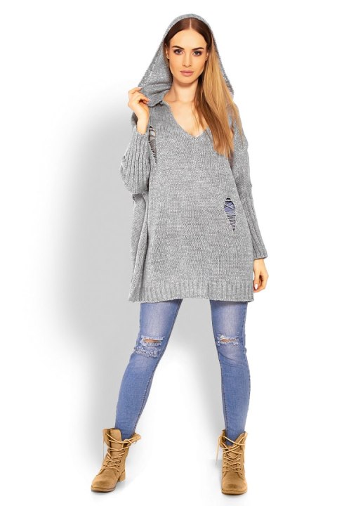 Sweter Damski Model 30055 Grey - PeeKaBoo