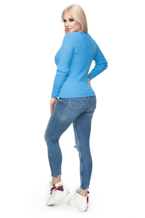 Sweter Damski Model 70021 Jeans - PeeKaBoo