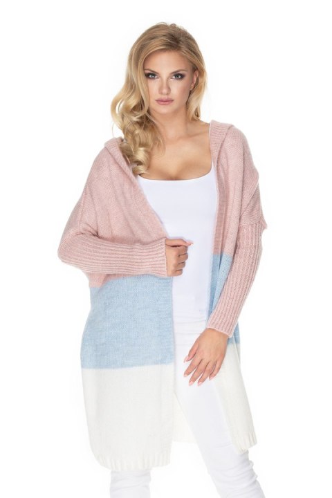 Sweter Kardigan Model 30069 Powder Pink/Sky Blue - PeeKaBoo