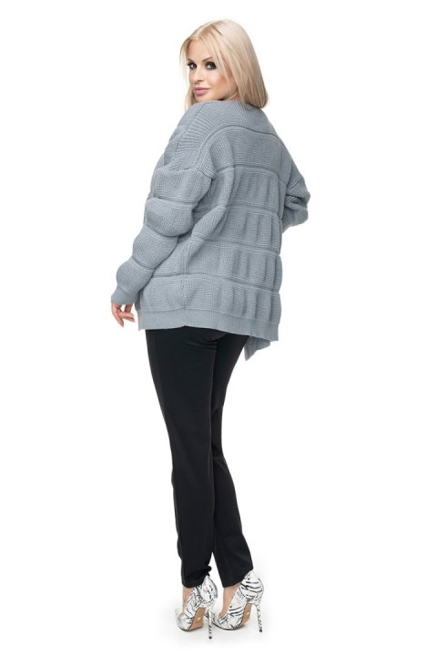 Sweter Kardigan Model 40022 Grey - PeeKaBoo