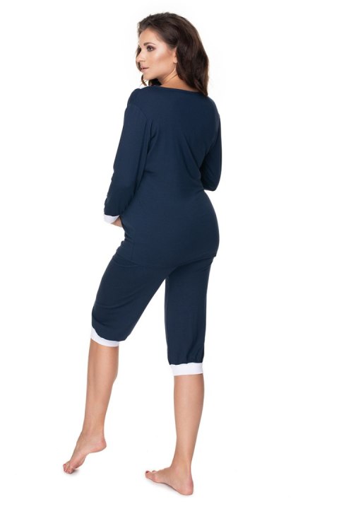 Piżama Damska Model 0153 Navy - PeeKaBoo