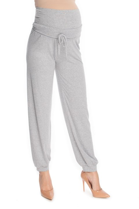 Spodnie Ciążowe Model 0176 Grey - PeeKaBoo