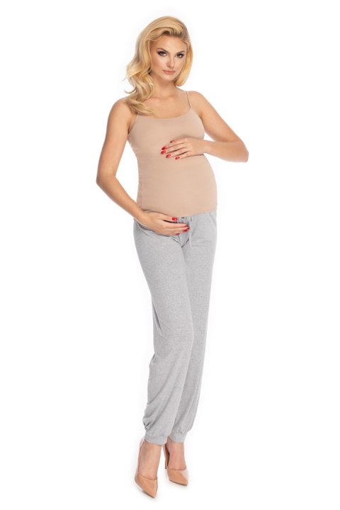 Spodnie Ciążowe Model 0176 Grey - PeeKaBoo