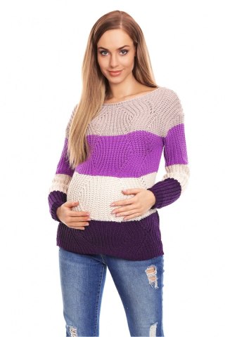 Sweter Ciążowy Model 70019 Violet - PeeKaBoo