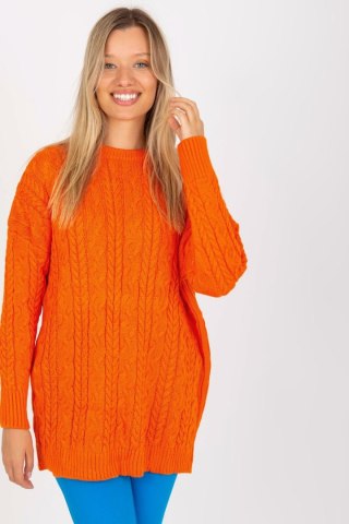 Sweter Damski Model LC-SW-8010.22P Orange - Rue Paris