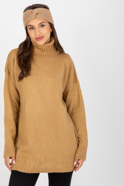 Sweter Damski Model LC-SW-0331.89P Camel - Rue Paris