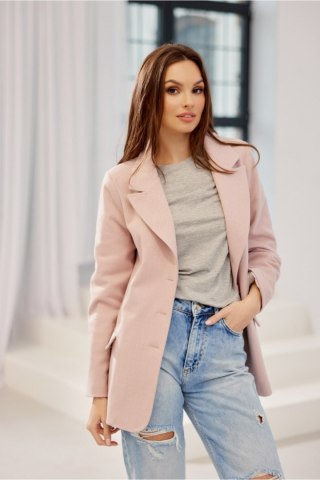 Marynarka Model Freya ROZ ZAK0016 Pink - Roco Fashion