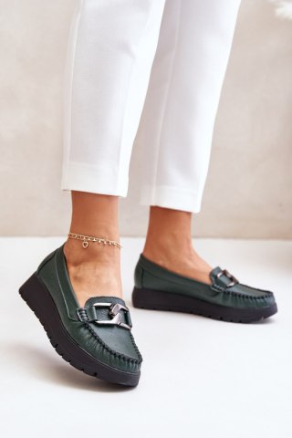 Mokasyny Model Zazoo 10141 Dark Green - Step in style