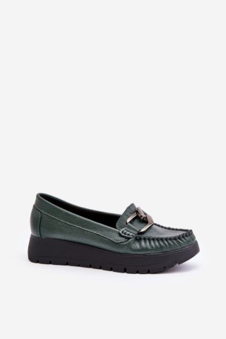 Mokasyny Model Zazoo 10141 Dark Green - Step in style