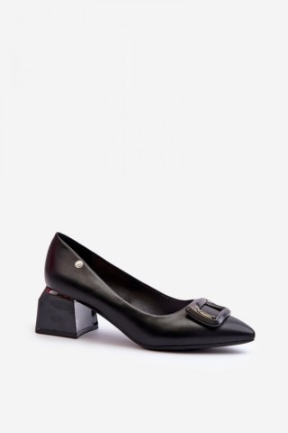 Czółenka Model Sarala 62101 Black - Step in style