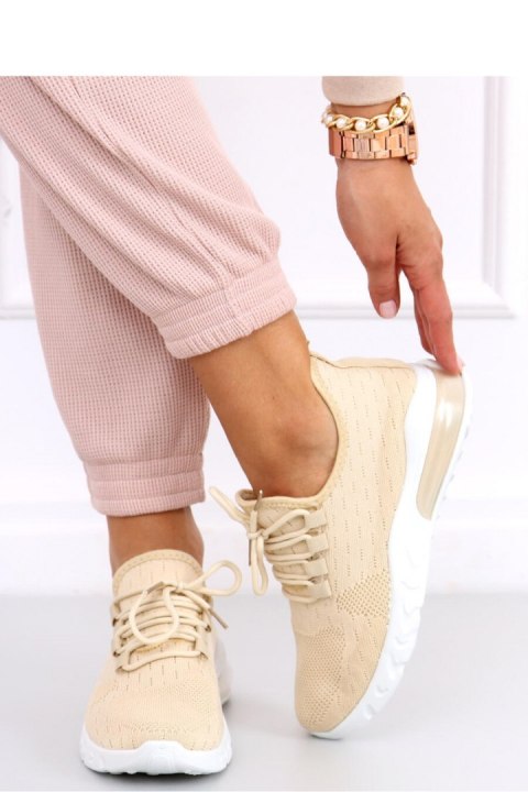 Buty sportowe skarpetkowe KESSI BEIGE - Inello