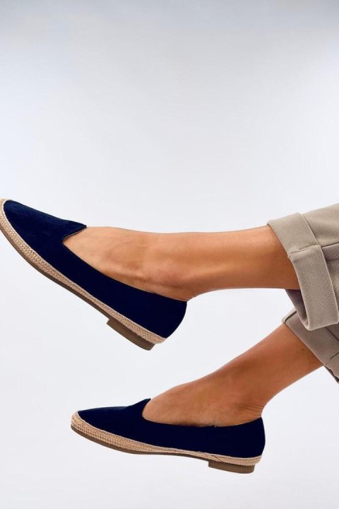 Baleriny espadryle damskie BALLOT NAVY - Inello