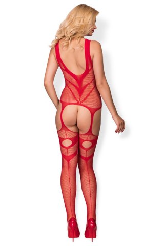 Bodystocking Model Hot Cyber HH01018 Red - Hot in here