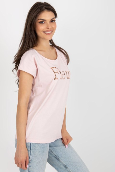 T-shirt Damski Model FA-TS-8515.46 Light Pink - Fancy