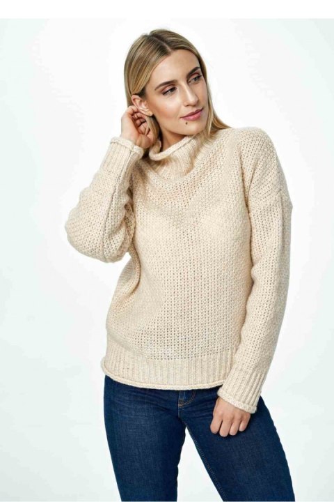 Sweter Damski Model M886 Beige - Figl