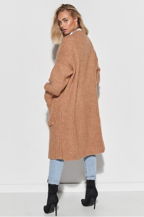 Sweter Kardigan Model S101 Camel - Makadamia